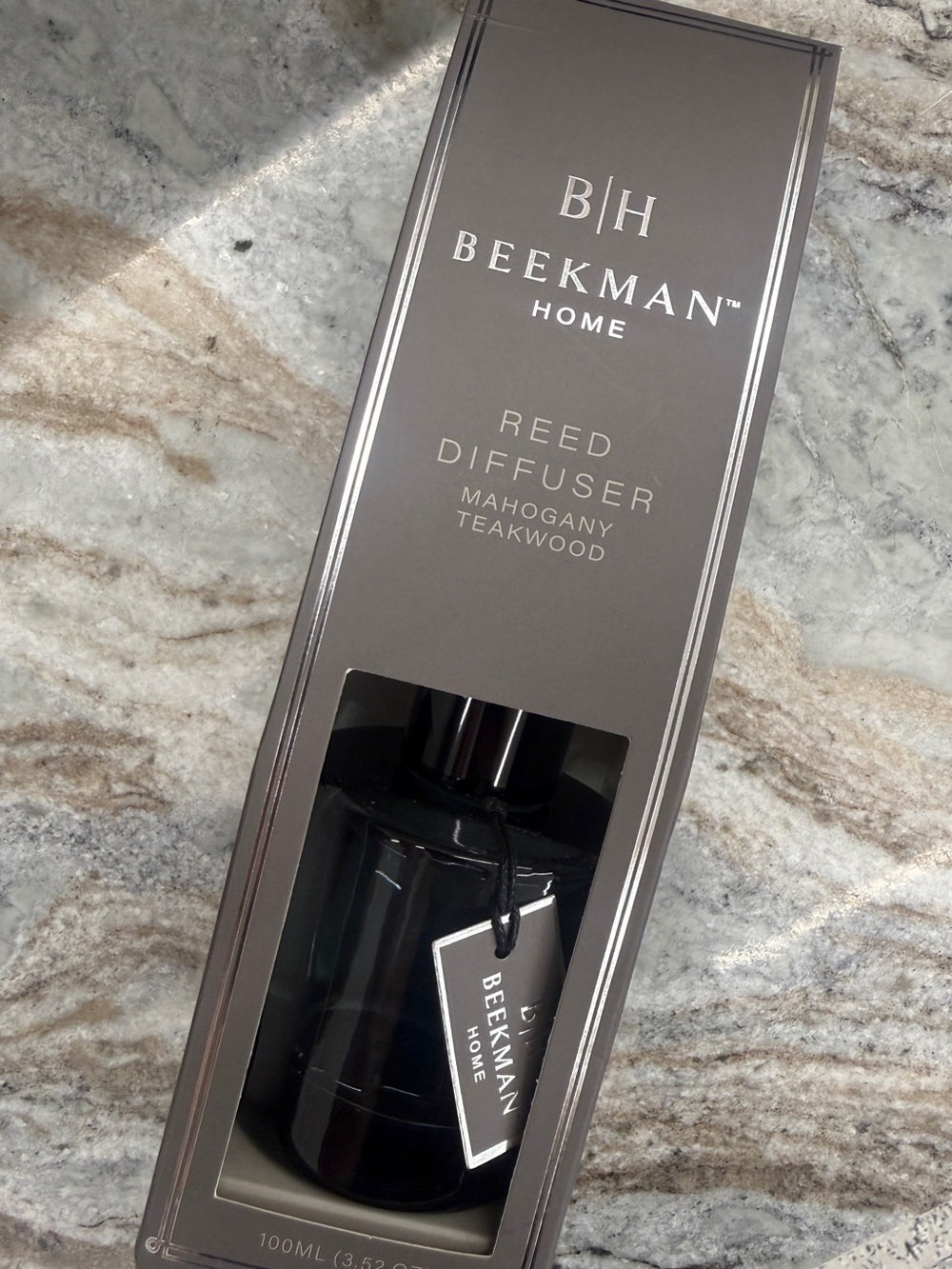 New Beekman Home Mahogany Teakwood Reed Diffuser - Black 100ML